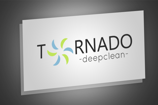 Logotipas Tornado Deepclean įmonei